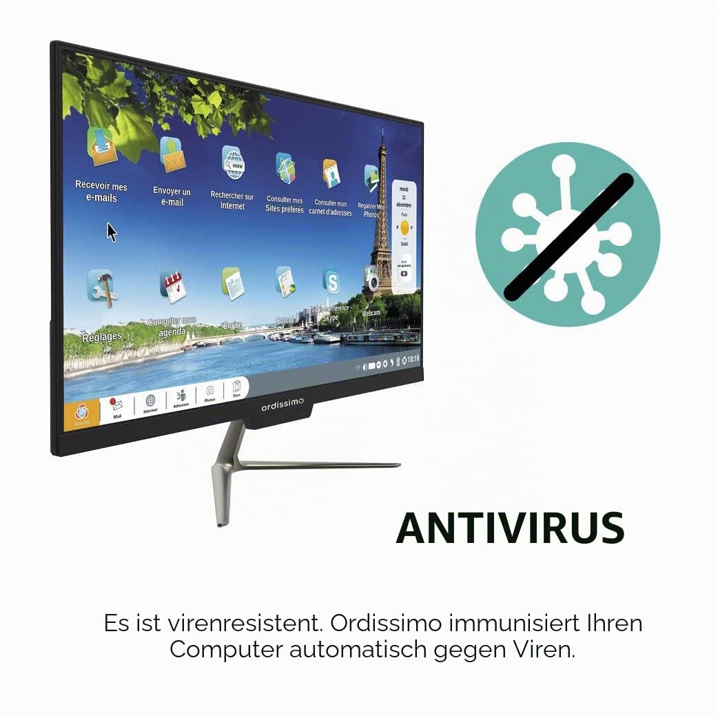 ORDISSIMO Ordinateurs Clara 2 All-in-One PC 23,8" Senioren