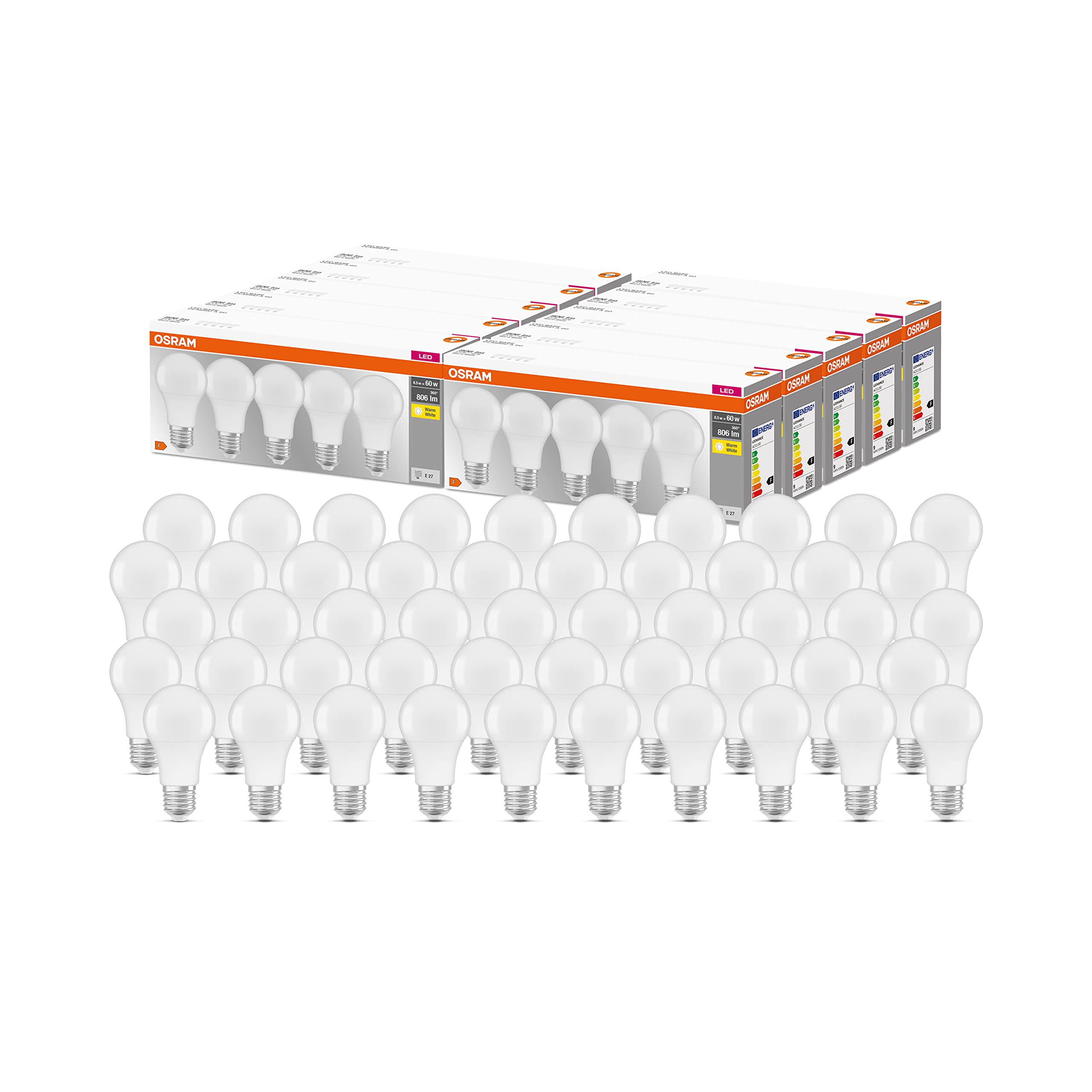 ams OSRAM SMART+ Classic A100 LED-Lampe E27 4000K 3er-Pack