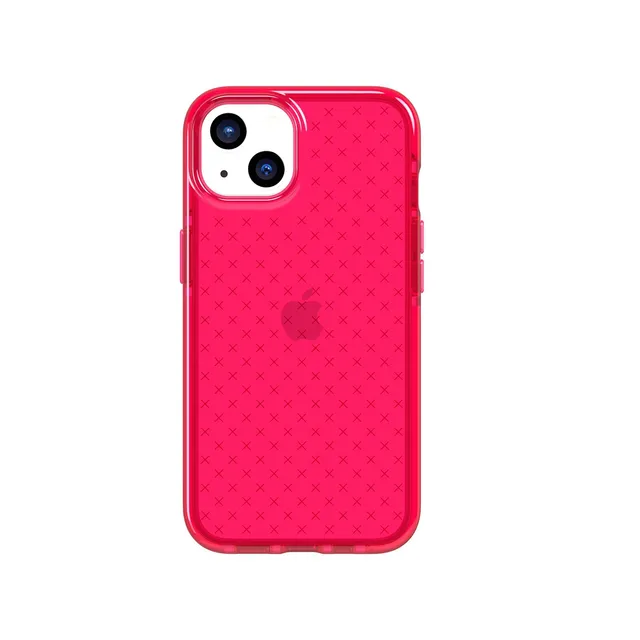 Tech21 EvoCheck iPhone 13 Hülle Rubine Red FlexShock 4,9m