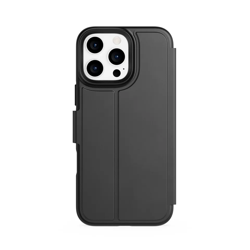 Tech21 EvoLite Wallet iPhone 16 Pro Max Hülle Schwarz 3 Karten