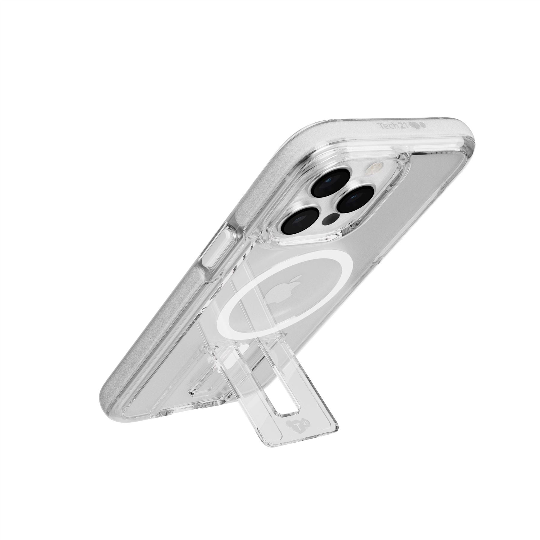 Tech21 EvoCrystal Kick iPhone 15 Pro Max Hülle Weiß MagSafe